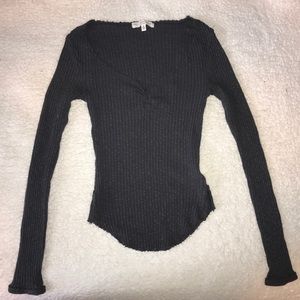 Urban Outfitters Brown Long Sleeve Top